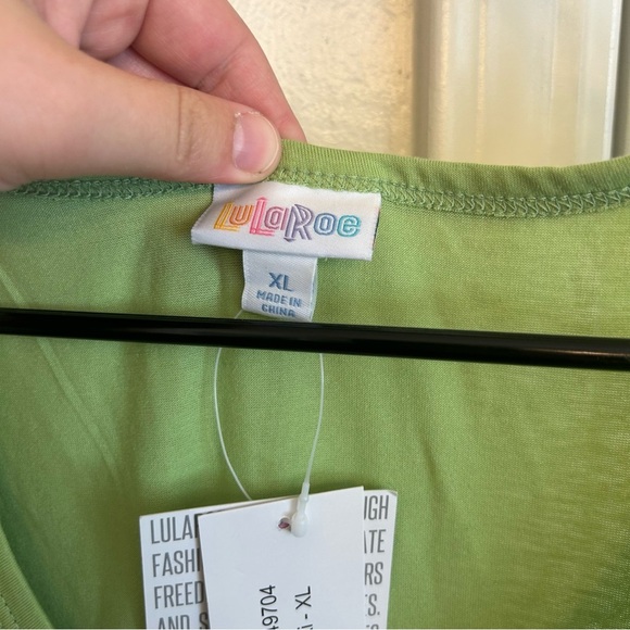 NWT LuLaRoe Green Nikki Dress Sleeveless A-Line Scoop Neck with Pockets Size XL - Picture 3 of 9